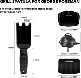 XYK grill spatula scraper demonstrating groove-clean feature