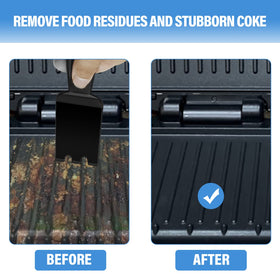 XYK grill spatula scraper showing nonstick-safe design for coatings