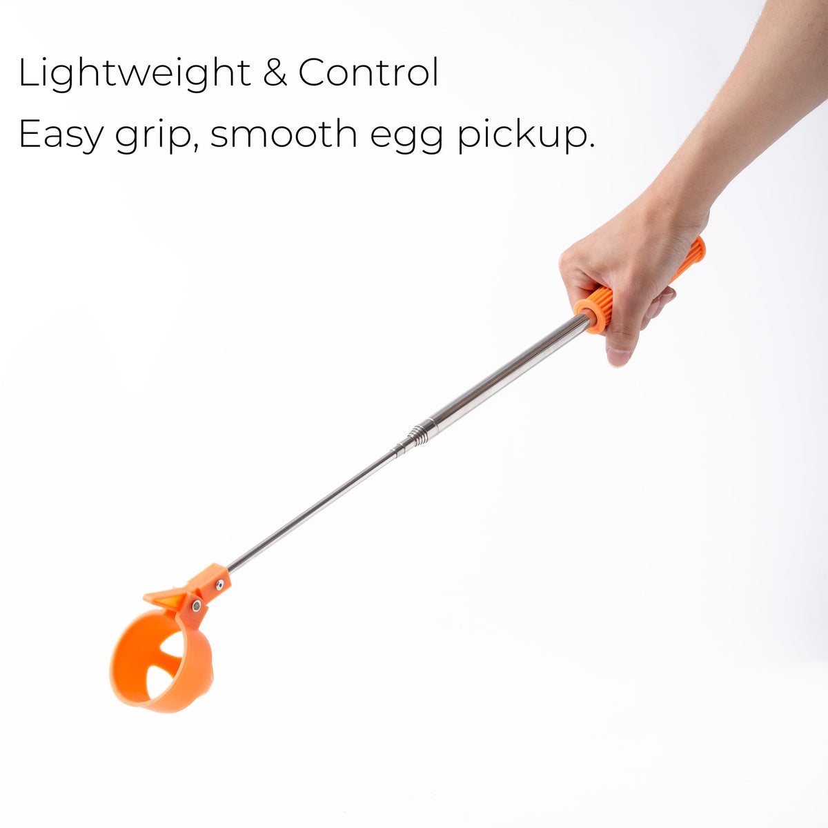 Xylarnoveth egg holder 360-degree rotates for smooth retrieval at any angle.