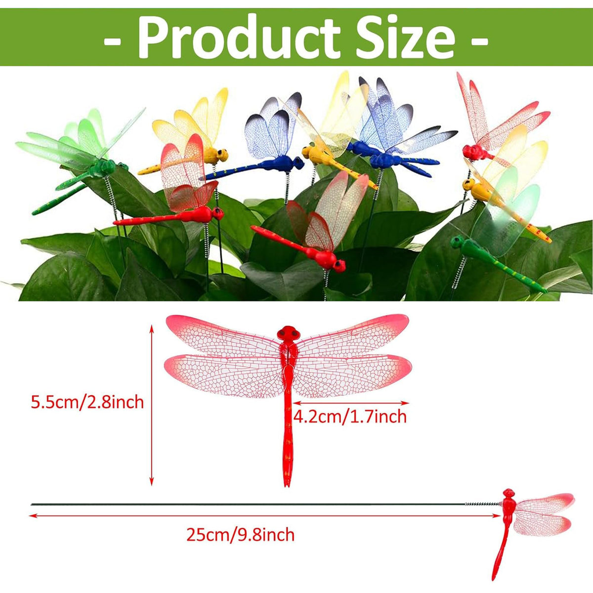 Xyntara dragonfly clip offers a safe, non-toxic pest deterrent for gardens.