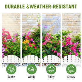 XZCYAMPF curved-border design suits irregular garden shapes.