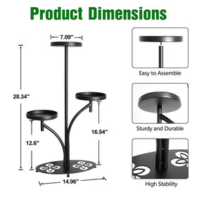 XZHXZH four-leaf-clover base provides stable support for a corner display