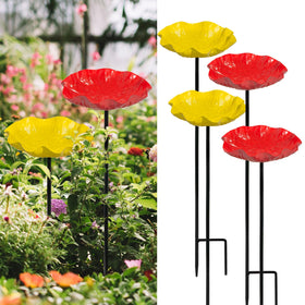 Xzunk outdoor bird feeders provide elegant yard ornament and bird feeding.
