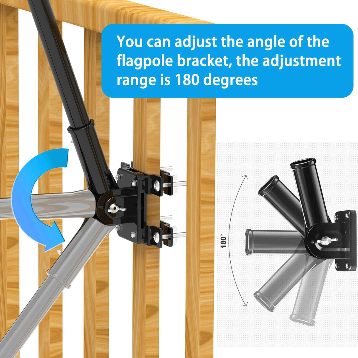 YAARHEJ multi-use installation for wooden or metal rails and walls