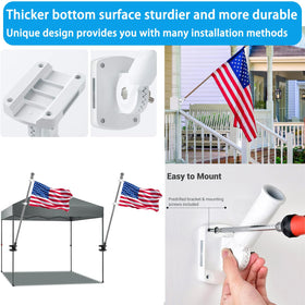 YAARHEJ two installation modes bracket for rails or walls.