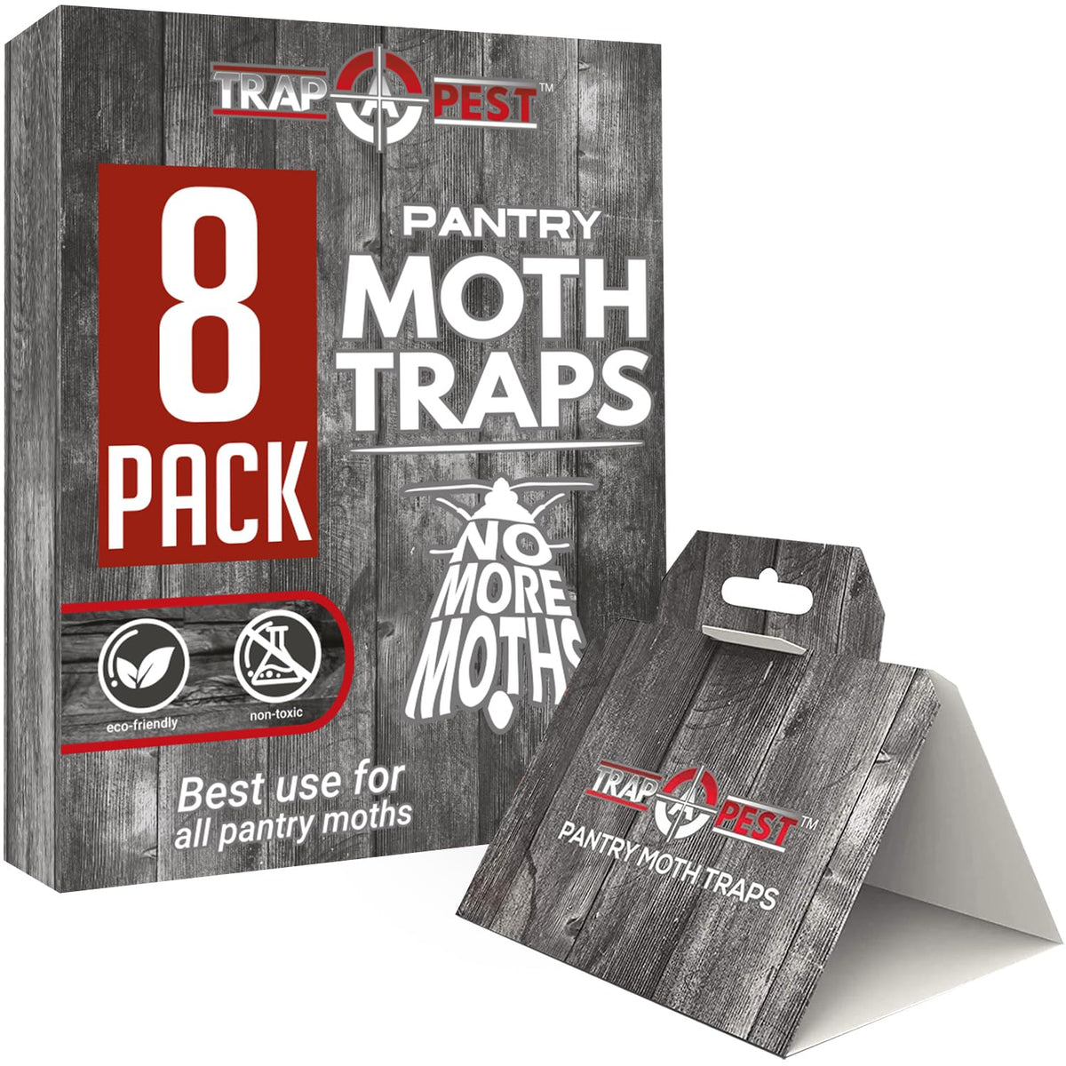 YABULI 8-pack pantry moth traps protect dry goods in your cabinet