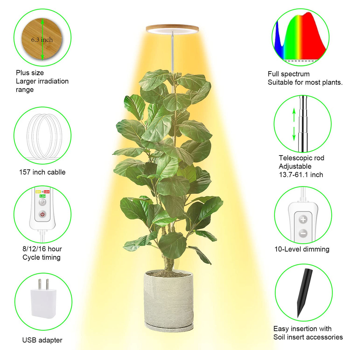 Yadoker 5V low voltage design keeps the setup cool and safe