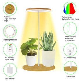 Yadoker automatic timer LED grow light cycles 8/12/16 hours