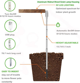 Yadoker grow light height adjustable up to 61 inches for tall indoor plants
