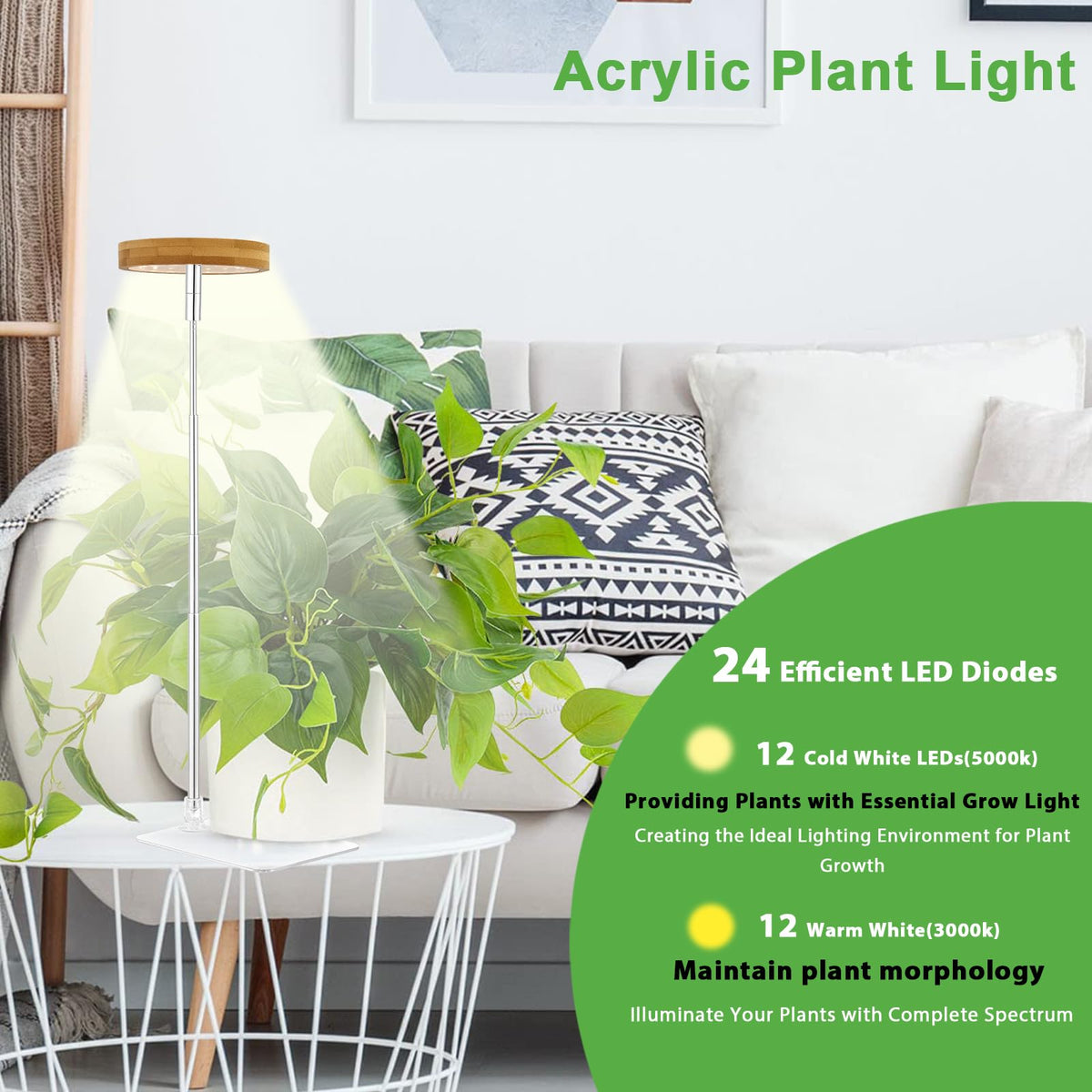 Yadoker Halo full spectrum LED delivers light from 380 to 800 nm