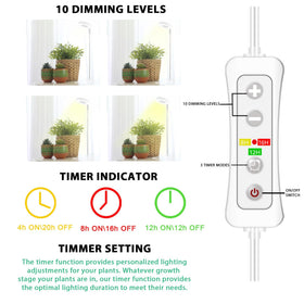 Yadoker Halo Grow Light aluminum shell stays cool and safe.