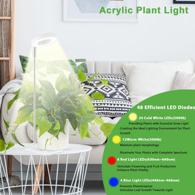 Yadoker Halo Grow Light timer function enables automated light cycles.