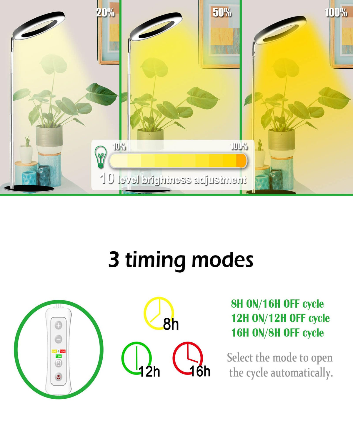 Yadoker height-adjustable pole enables proper plant height for seedlings.