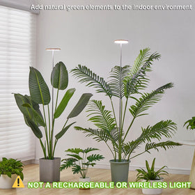 yadoker plant grow light extended height setup demonstrates adjustable height