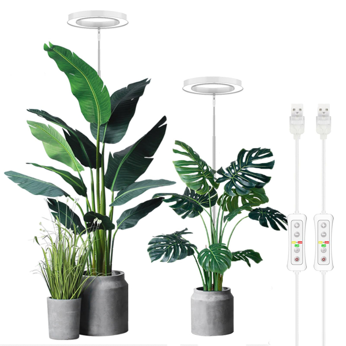 yadoker plant grow light front view highlights compact design for home use