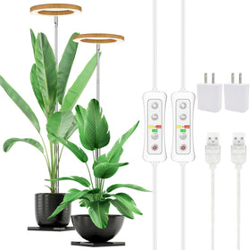 Yadoker Plant Grow Light with full spectrum 380-800nm for thriving indoor plants.