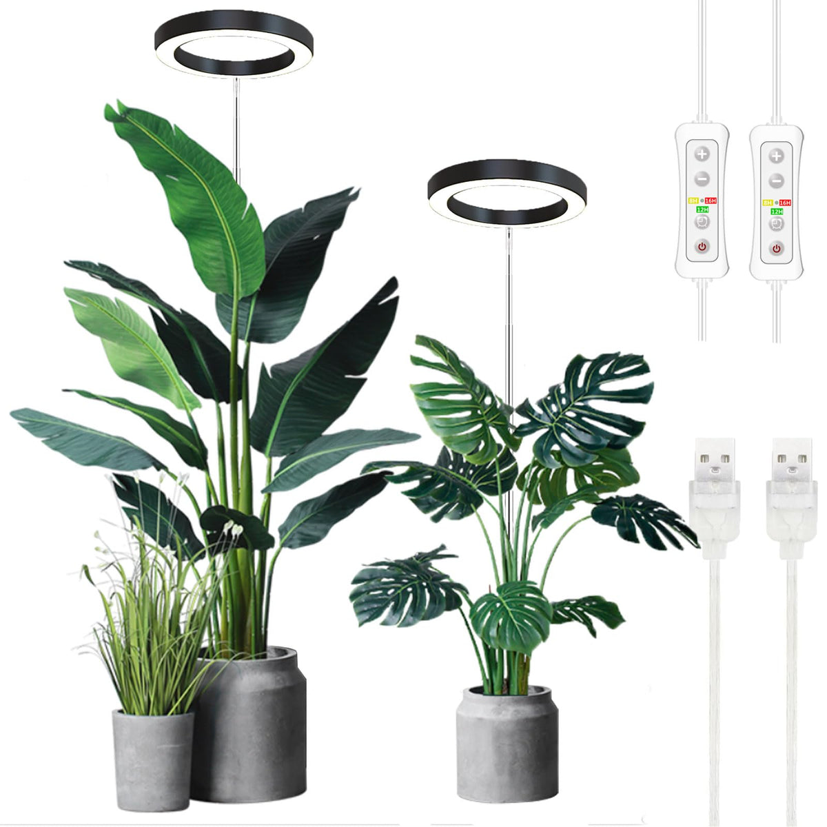 yadoker plant grow light full spectrum panel delivers steady indoor illumination for year-round growth