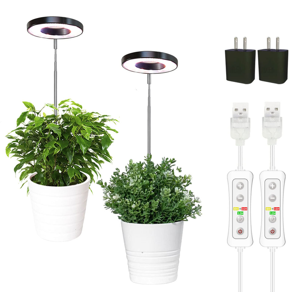 Yadoker plant grow light full-spectrum over indoor plants for healthy leaves