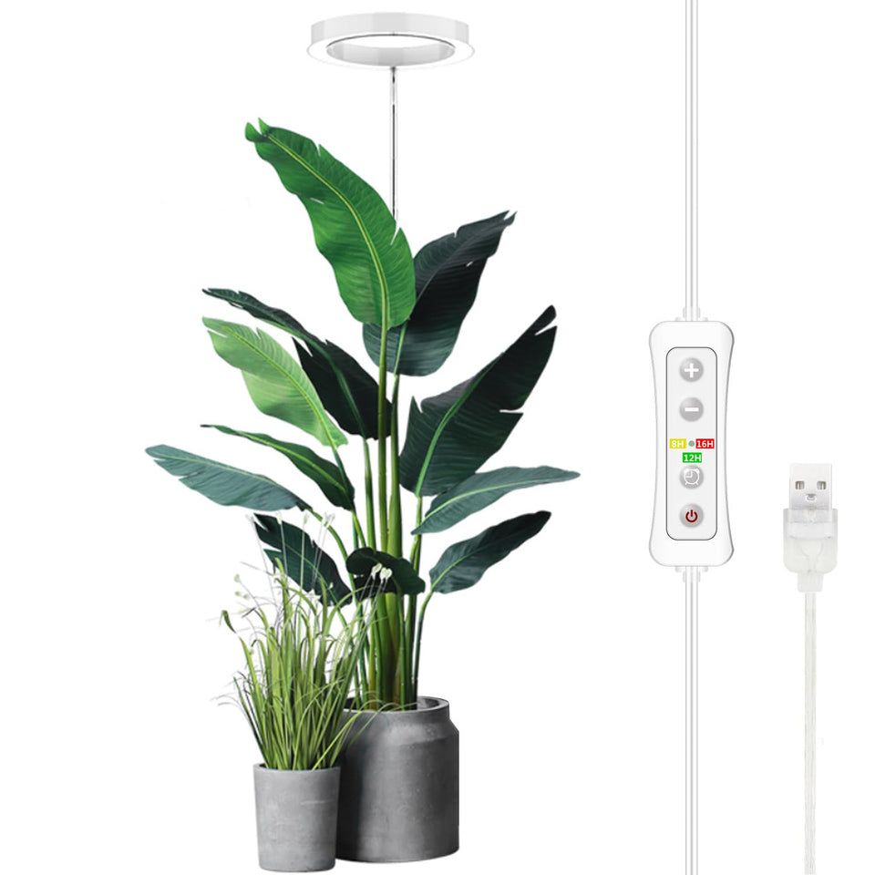Yadoker Plant Grow Light full spectrum panel boosts indoor plant growth.