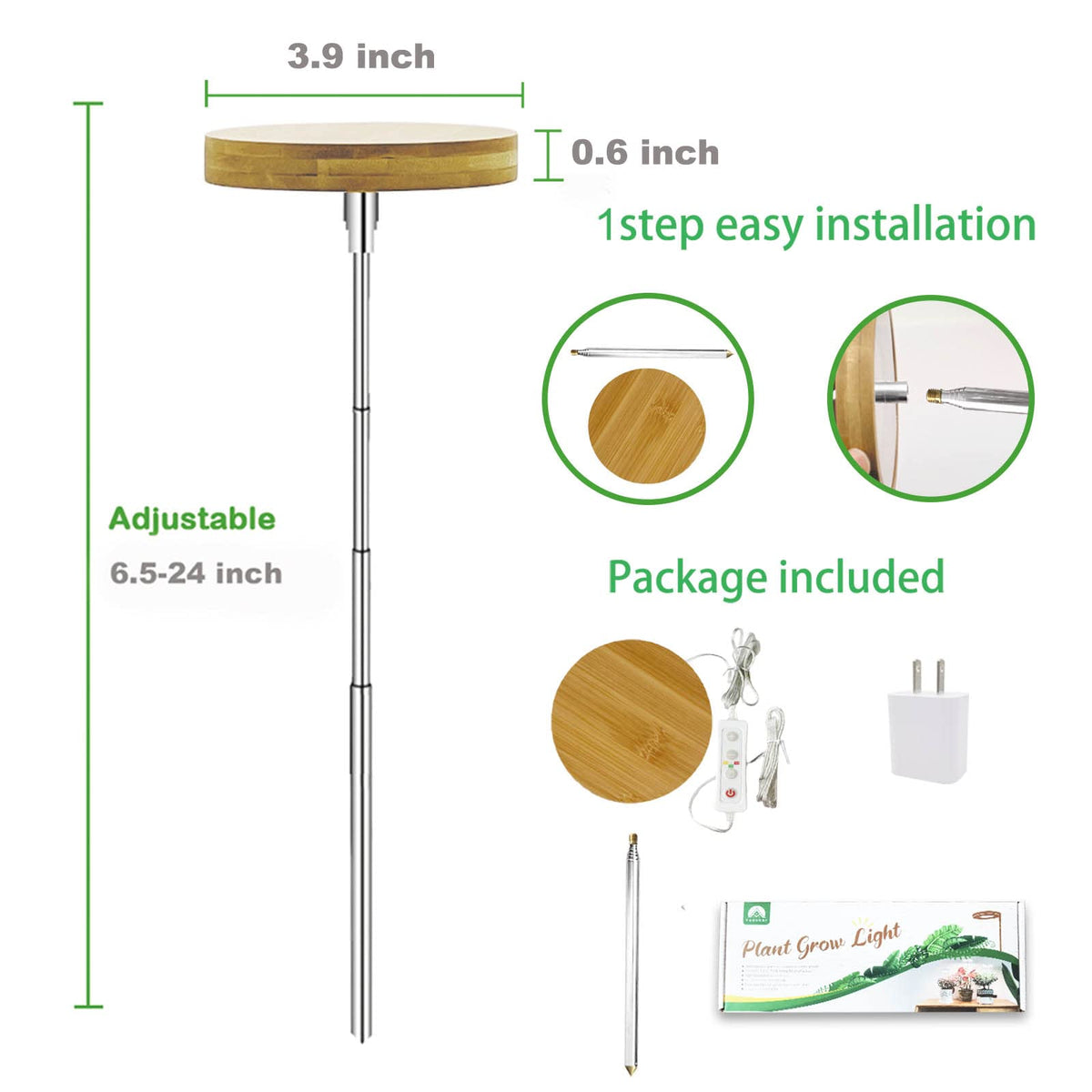 Gift-ready grow light ideal for new indoor gardeners