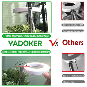 Yadoker office desk setup brings compact grow light to dim corners