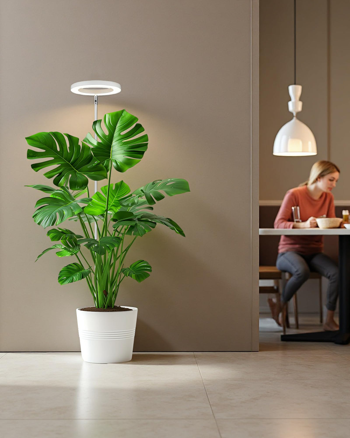 yadoker wide light coverage supports large indoor plants