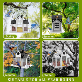 YADOOLIFE cardinal-friendly outdoor bird feeder attracts cardinals to your yard