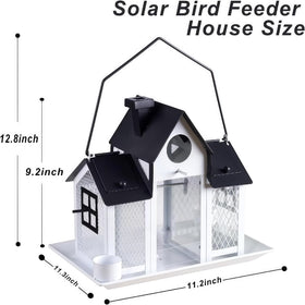 YADOOLIFE night lighting from solar bird feeder enhances evening ambiance