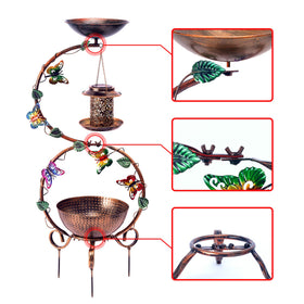 YADOOLIFE porch-friendly garden decor that invites birds year-round.