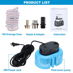 Yaegoo pool cover pump adapters enable compatibility with multiple hoses