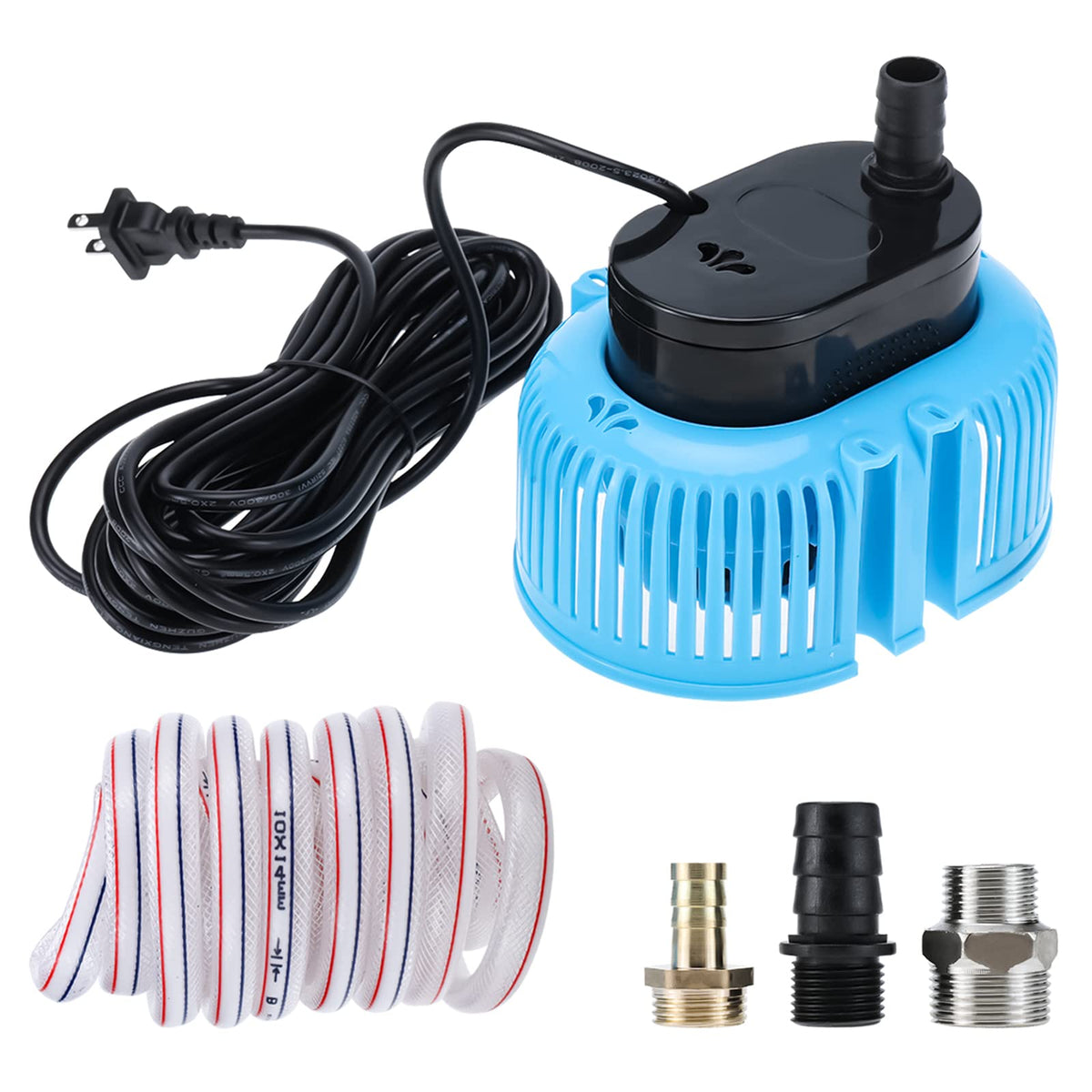 Yaegoo pool cover pump front view, durable ABS body for efficient drainage