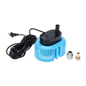Yaegoo pool cover pump packaging includes adapters for quick setup