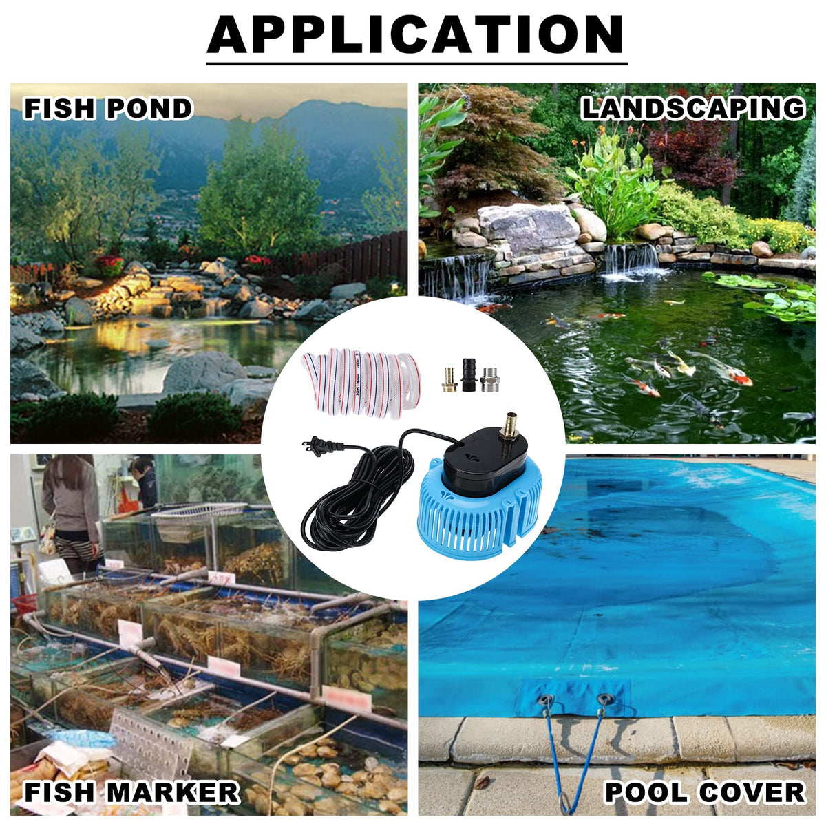 Yaegoo pool cover pump power cord extends 25 ft for broader usage