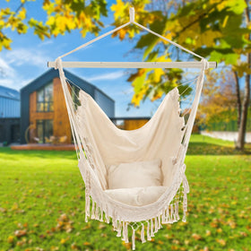 YAERSI Hammock Chair packaging includes hammock and cushions