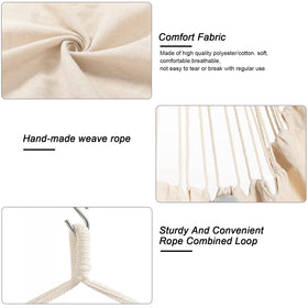 YAERSI Hammock Chair single suspension point supports versatile hanging