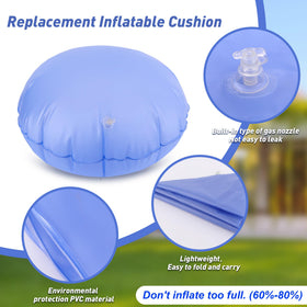 YAERSI cushion blue inflated inside pod swing for comfy seating