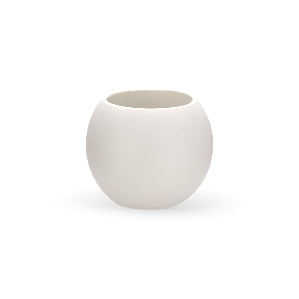 Yaghpy large round planter with a wide opening for spacious indoor planting.