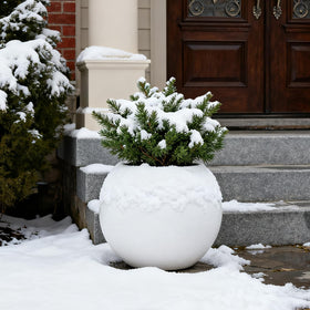 Yaghpy lightweight PE and stone powder planter easy to move.