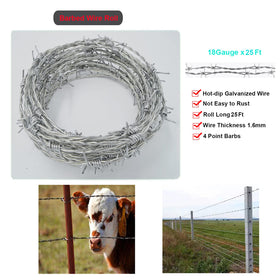 YAGJIA barbed wire on garden fences and balconies for added deterrence
