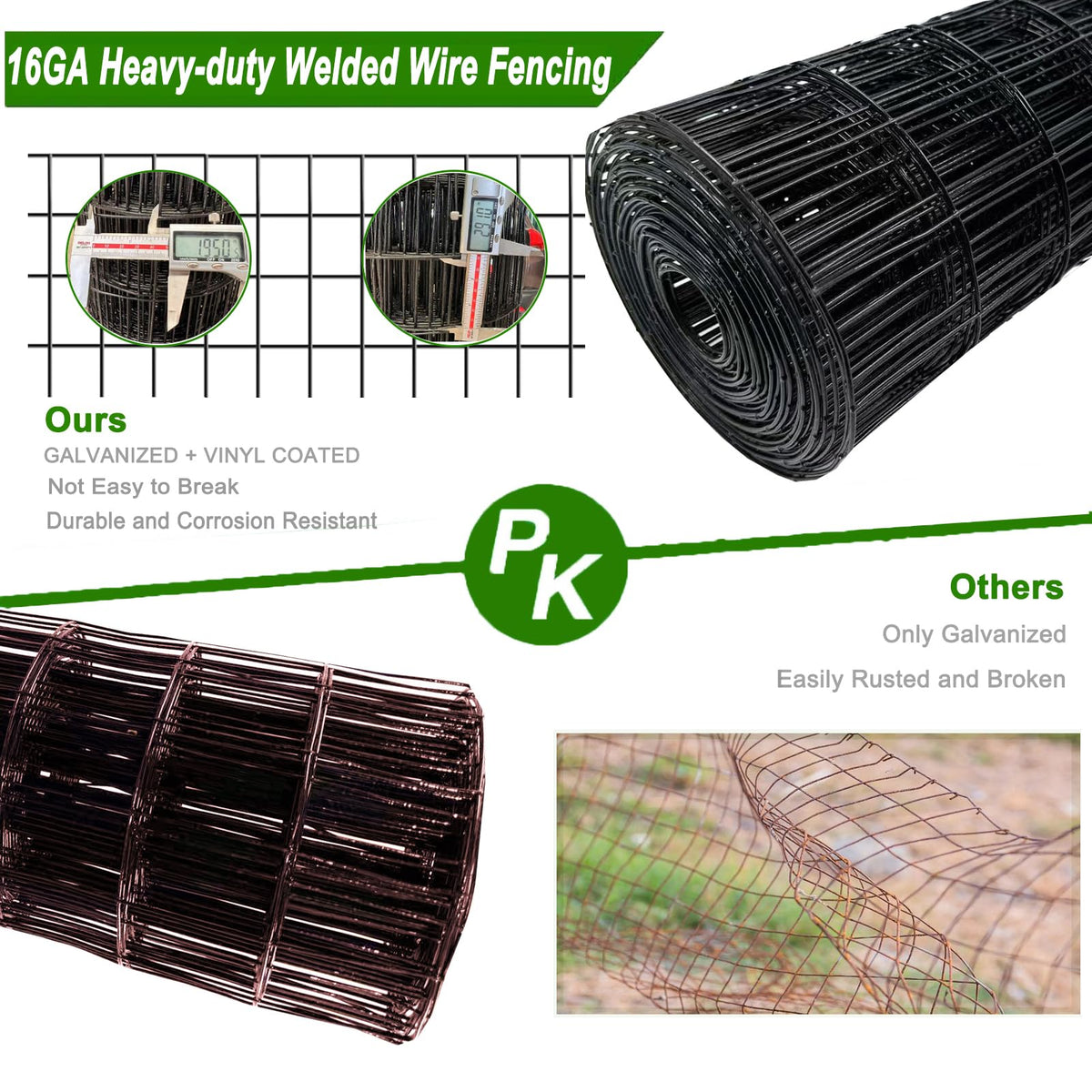 YAGJIA fence creates garden borders and plant protection from small intruders.