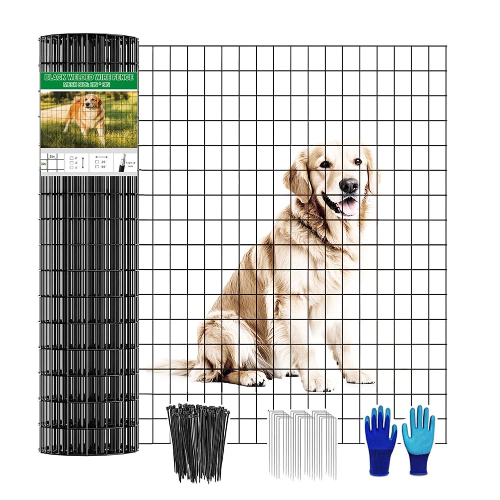 YAGJIA welded wire fence roll 48in x 50ft for durable yard protection.