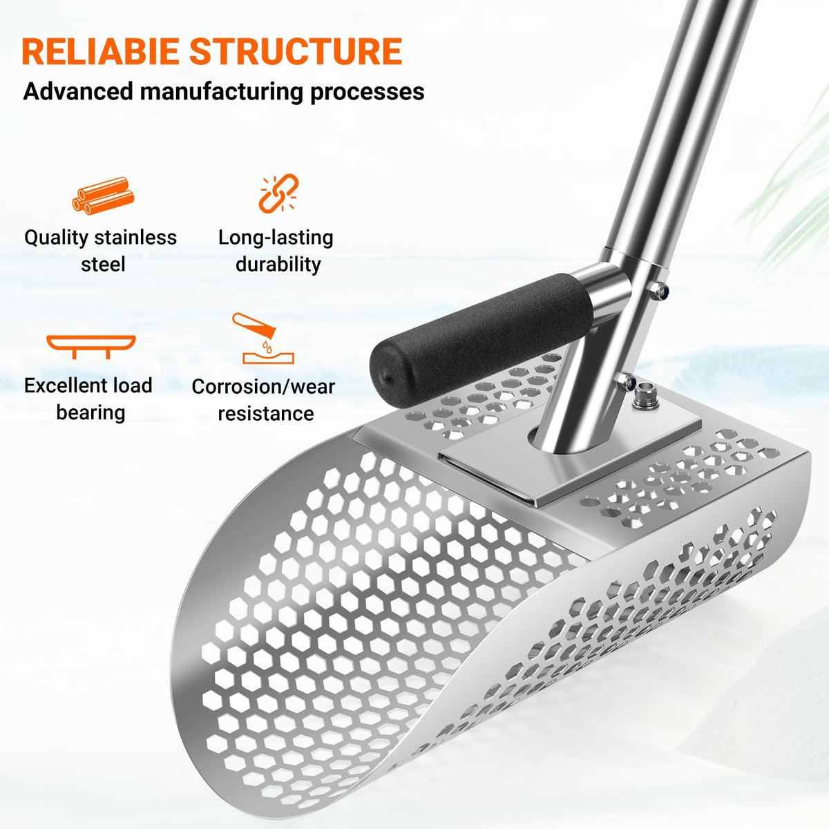 Yaheeda treasure-hunting tool ideal for beaches, lawns, and shallow underwater areas.