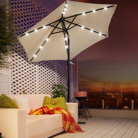 Yaheetech LED rib lights illuminate evenings around your dining area.