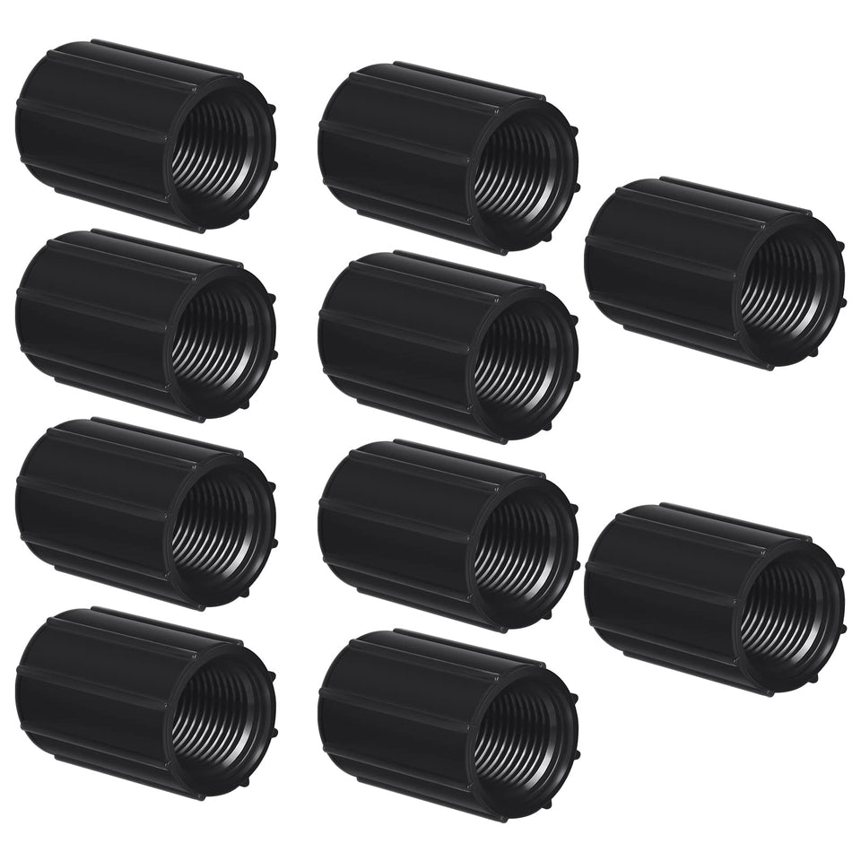 Yahenda 1-2in PVC double female coupling enables easy sprinkler extension.