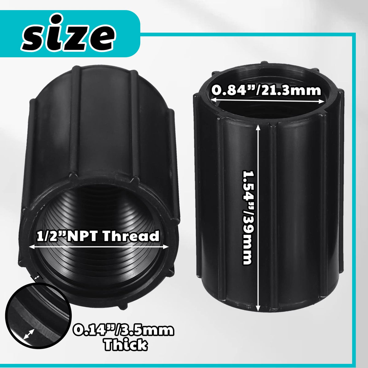 Yahenda sprinkler extension riser connector provides secure joints for efficient garden irrigation.