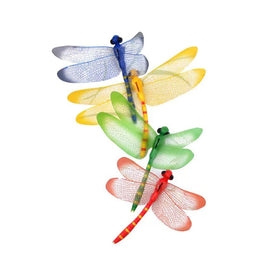Yahpetes waterproof dragonfly stakes resist rain for year-round use.