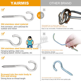 YAIRMIS screw tip bites into wood for fast installs.