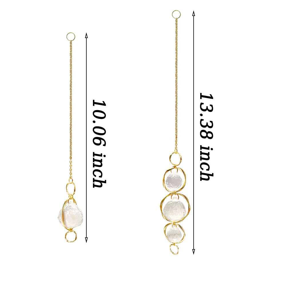 Yajuo suncatcher hanging in a window adds subtle color.
