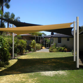 Yakmax two-pack shade poles for versatile outdoor shading