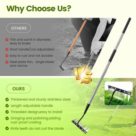 YALEENT multi-function garden tool for bulbs, trenching, and soil work.